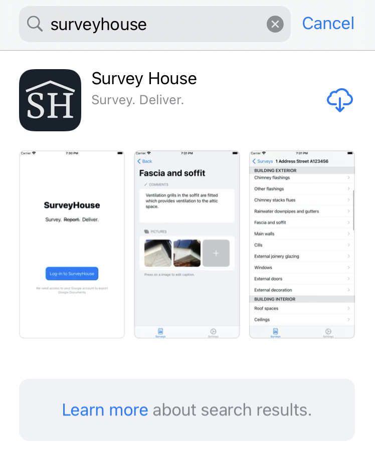 surveyhouse building survey app on AppStore